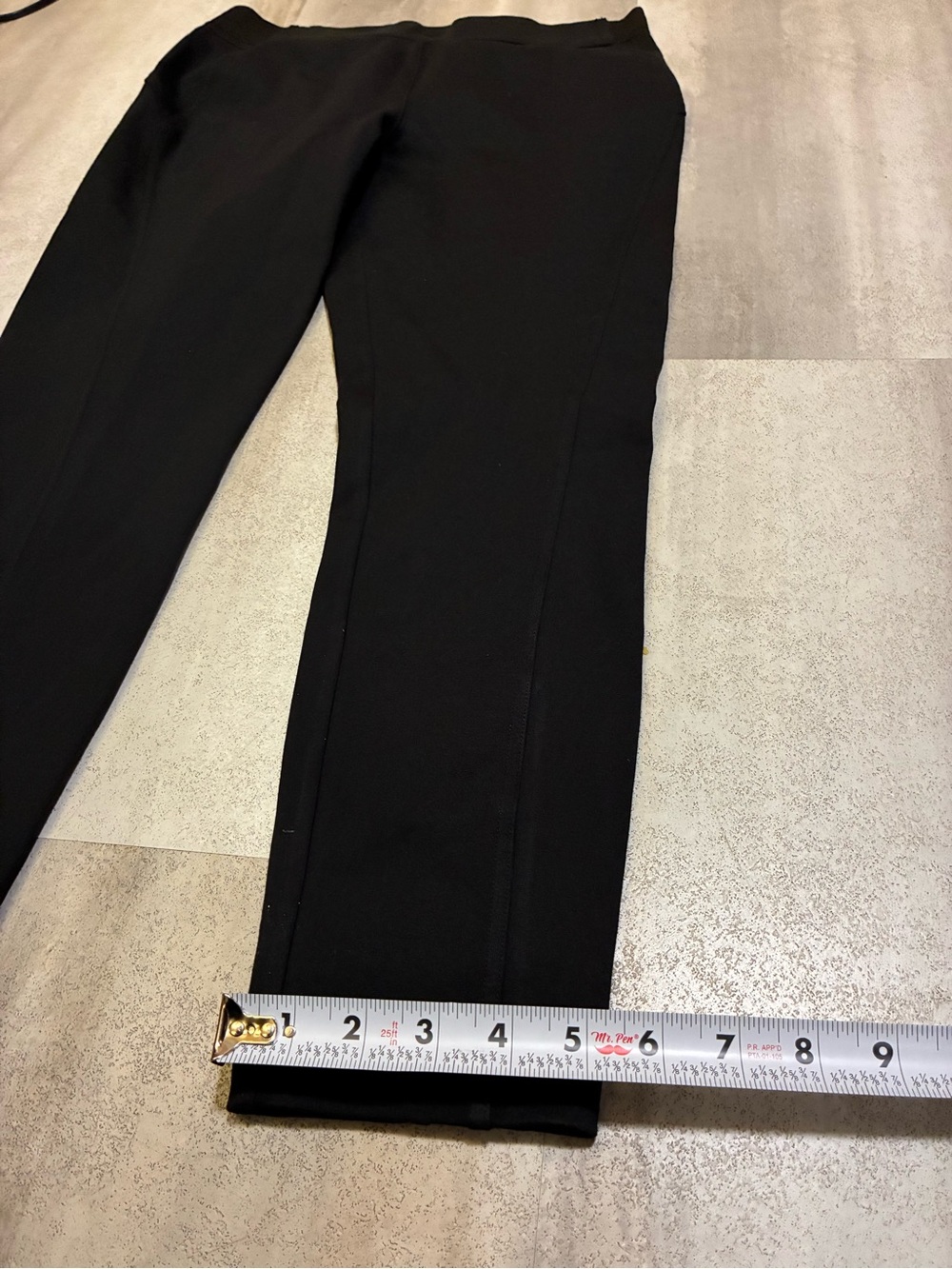 Simply Vera Vera Wang Black Skinny Ponte Pants - Sleek Fit - Picture 7 of 9